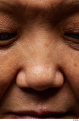 Face Nose Skin Woman Asian Chubby Wrinkles Studio photo references